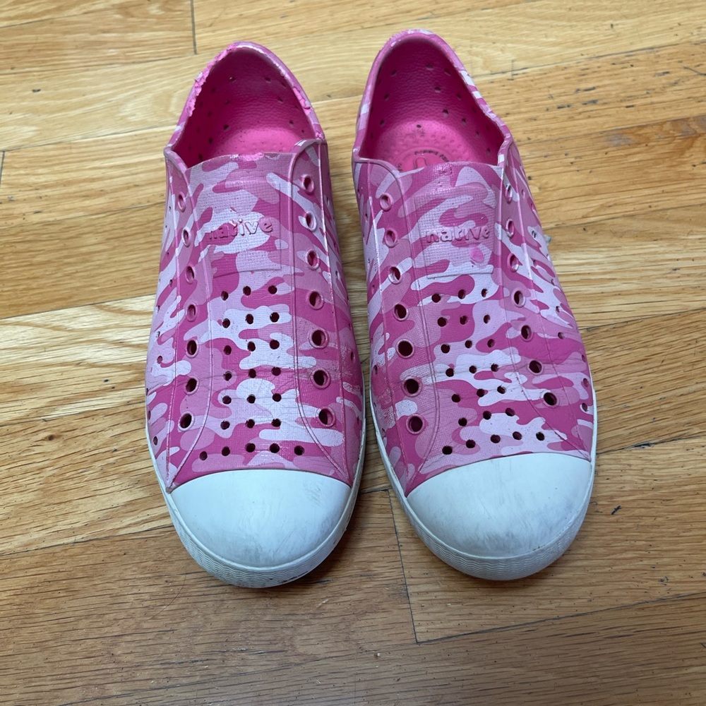 Native Pink Playful Polka Dot Sneakers